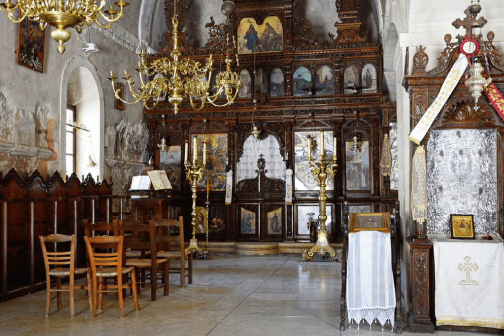 Inside monastery Arkadi