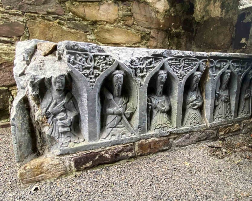Jerpoint Abbey carvings mausoleum