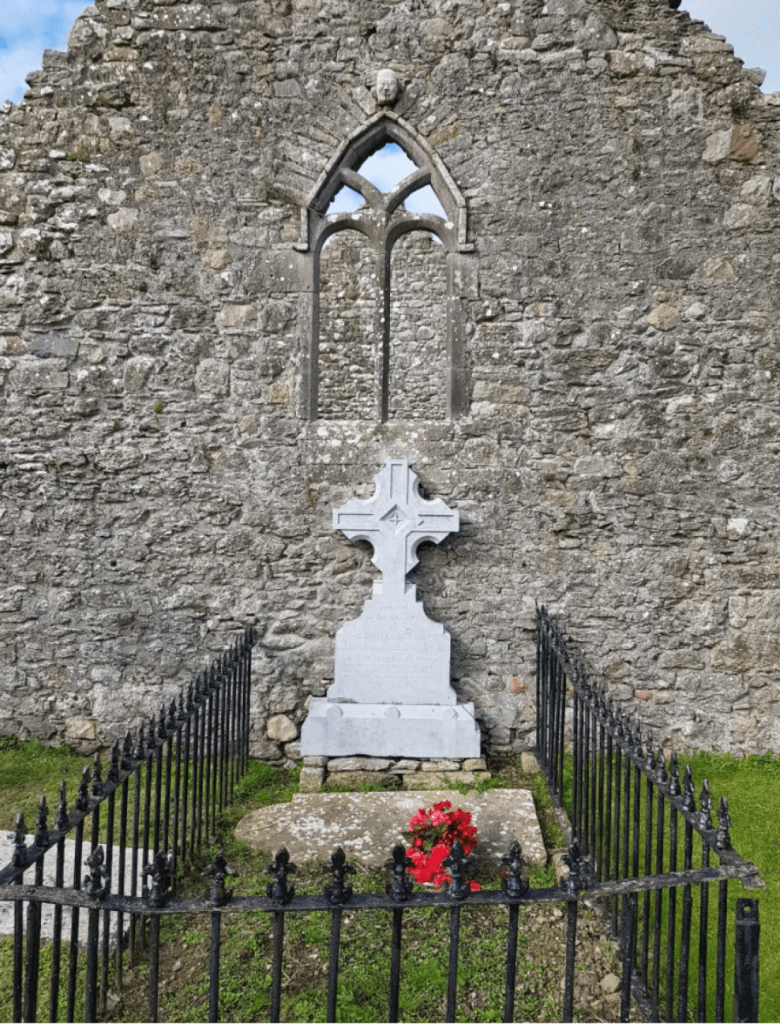 Kinalehin Friary grave of monk
