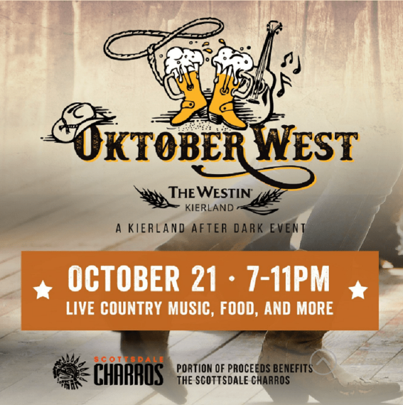 If you can't wait to party, Oktoberfest vibes with country-western flair at the Kierland Westin.