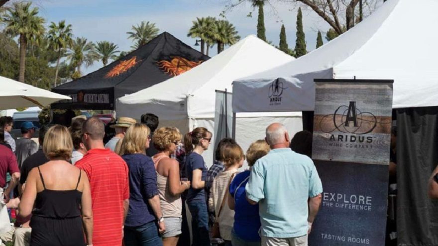 Beer and wine garden at previous Kierland Art and Wine Festival
