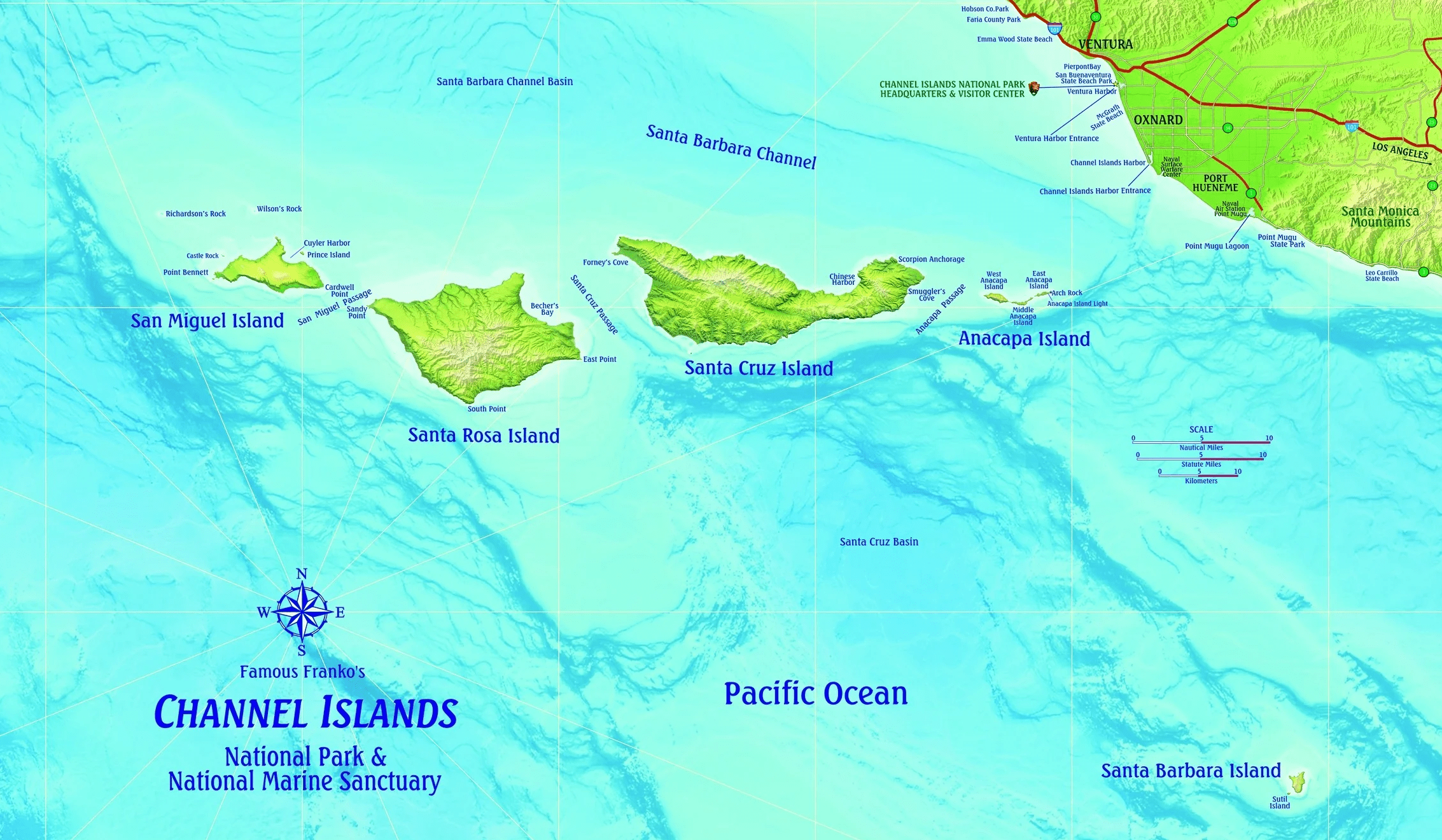 Channel Islands Map