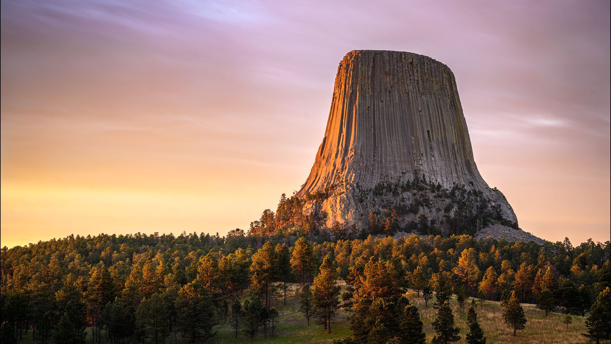 Devils tower WY USA