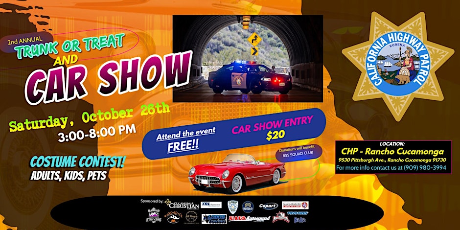 Trunk or Treat Car Show CHP RANCHO CUCAMONGA